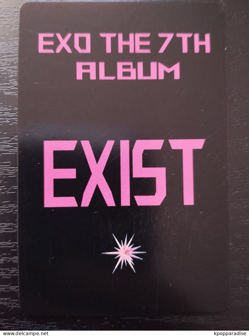 Photocard K POP Au Choix  EXO The 7th Album EXIST Suho - Other & Unclassified