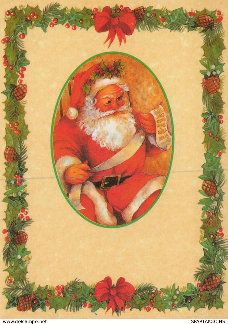 SANTA CLAUS CHRISTMAS Holidays Vintage Postcard CPSM #PAK836.GB - Kerstman