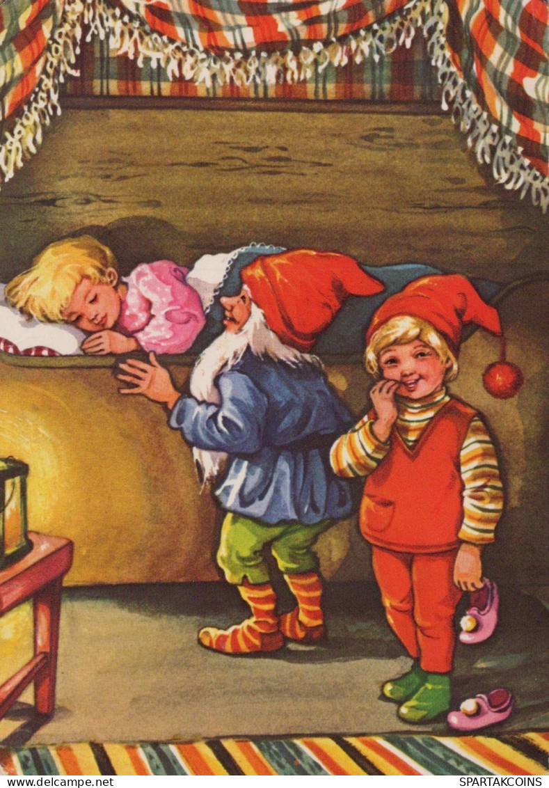SANTA CLAUS CHILDREN CHRISTMAS Holidays Vintage Postcard CPSM #PAK300.GB - Santa Claus