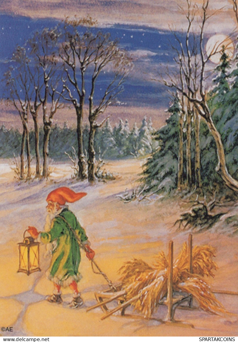 SANTA CLAUS CHRISTMAS Holidays Vintage Postcard CPSM #PAK074.GB - Kerstman