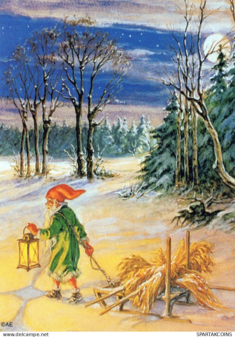 SANTA CLAUS CHRISTMAS Holidays Vintage Postcard CPSM #PAK074.GB - Santa Claus
