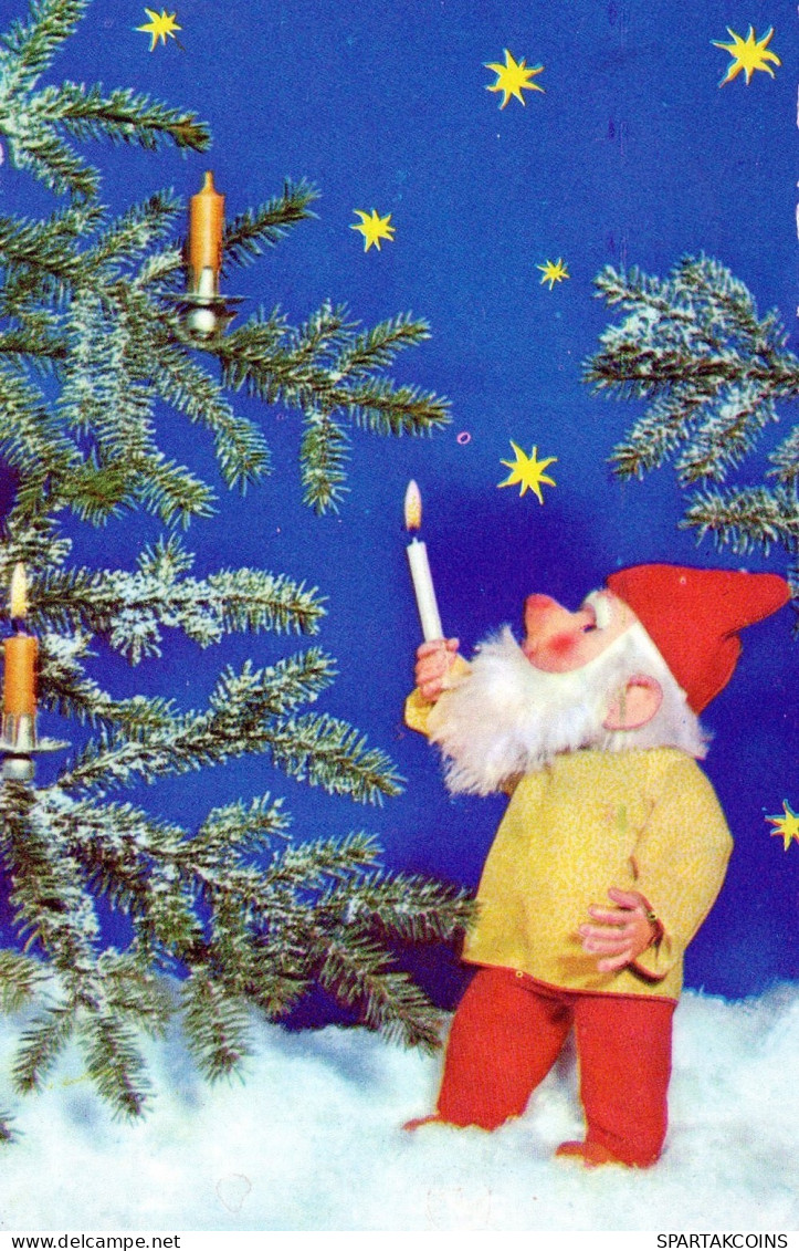 SANTA CLAUS CHRISTMAS Holidays Vintage Postcard CPSMPF #PAJ458.GB - Kerstman