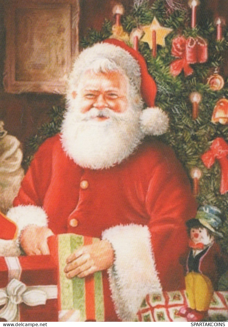 SANTA CLAUS CHRISTMAS Holidays Vintage Postcard CPSMPF #PAJ391.GB - Kerstman