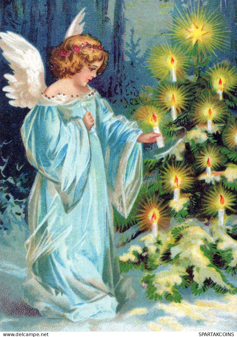 ANGEL CHRISTMAS Holidays Vintage Postcard CPSM #PAJ269.GB - Anges