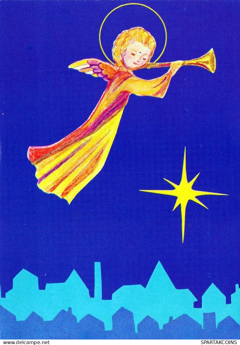 ANGEL CHRISTMAS Holidays Vintage Postcard CPSM #PAH512.GB - Angels