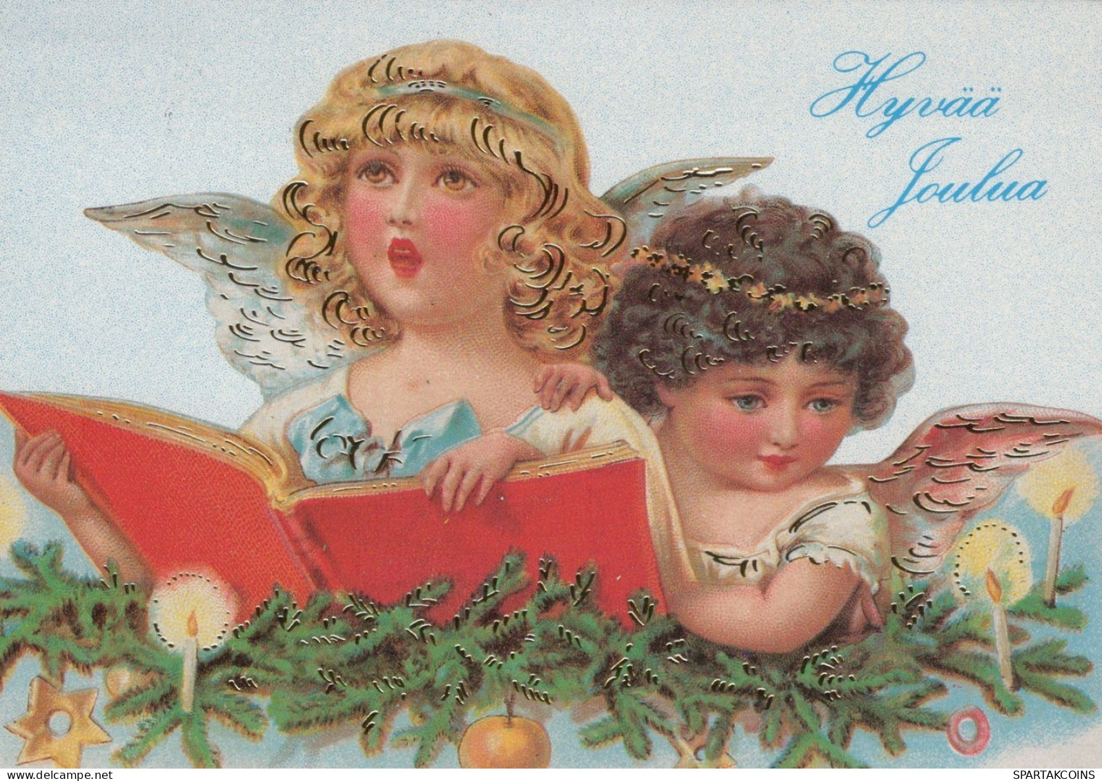 ANGEL CHRISTMAS Holidays Vintage Postcard CPSM #PAH062.GB - Anges