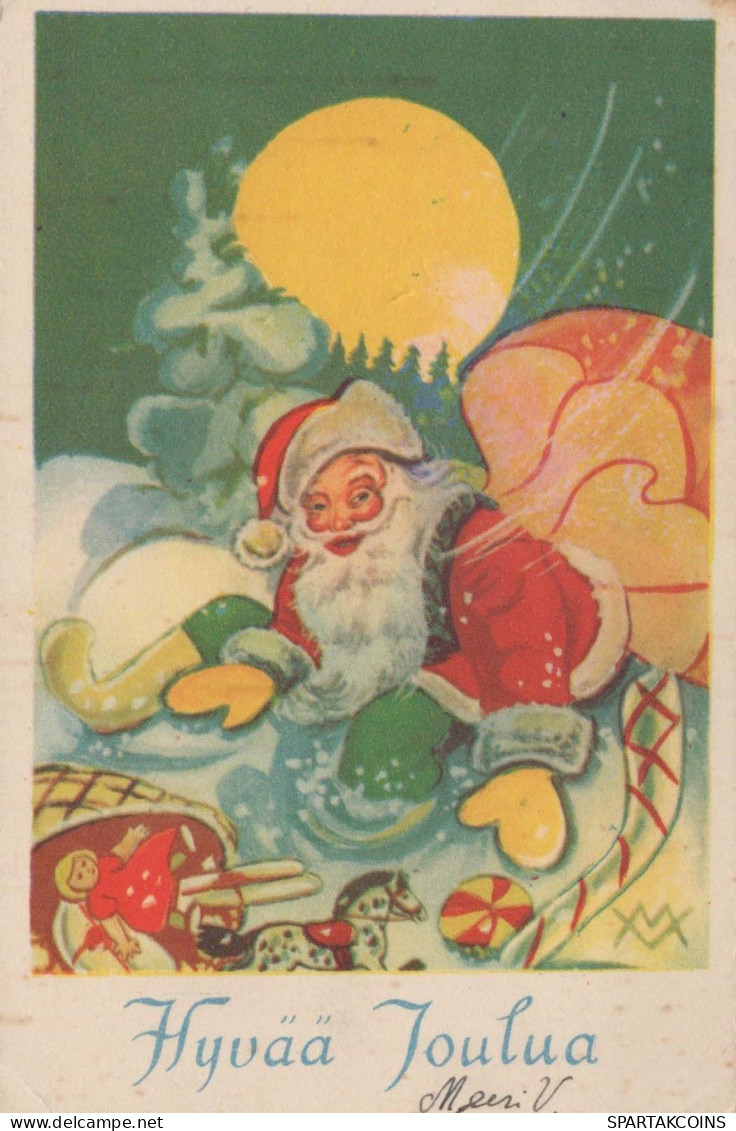 Buon Anno Natale GNOME Vintage Cartolina CPSMPF #PKG412.IT - New Year