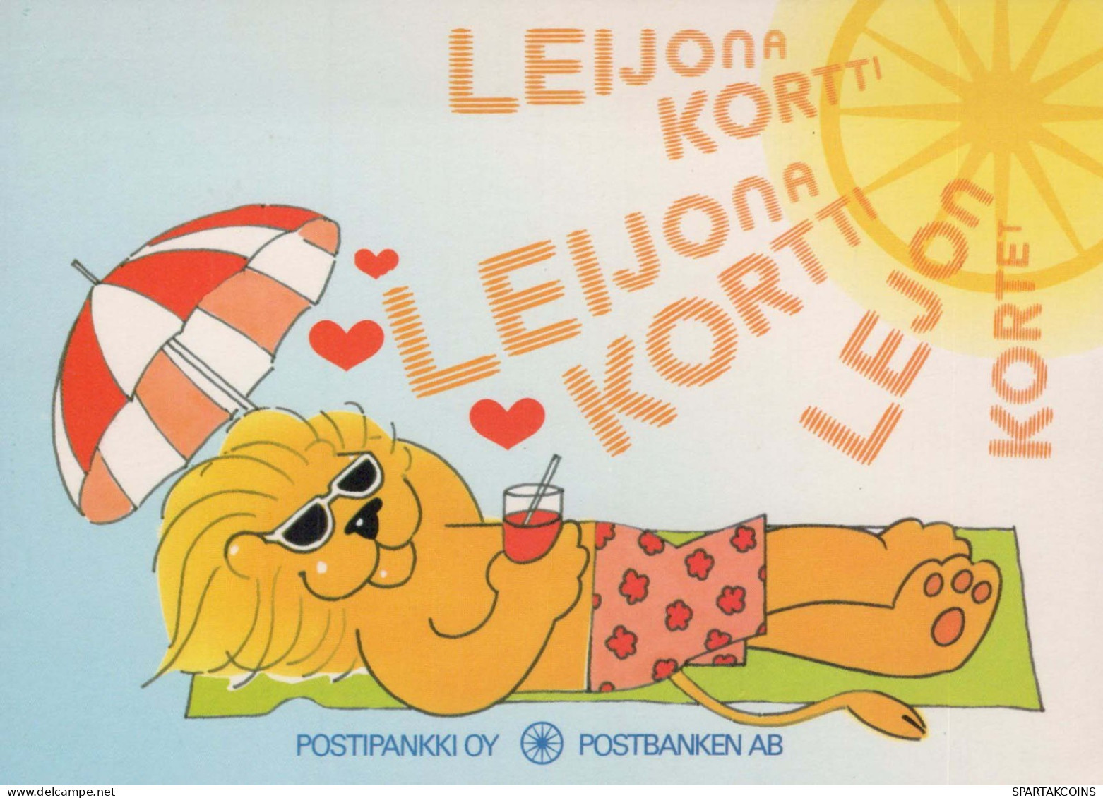 LEONE Animale Vintage Cartolina CPSM #PBS033.IT - Leeuwen