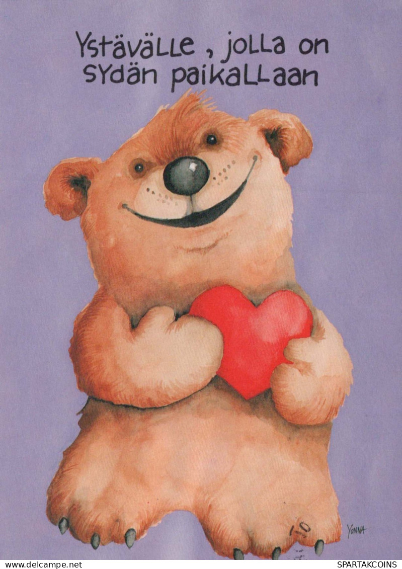 NASCERE Animale Vintage Cartolina CPSM #PBS161.IT - Bären