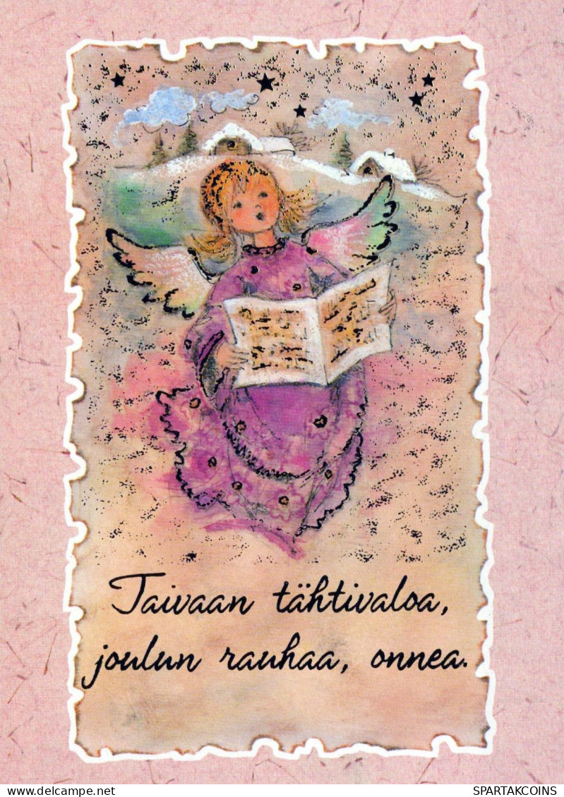 ANGELO Natale Vintage Cartolina CPSM #PBP357.IT - Angels
