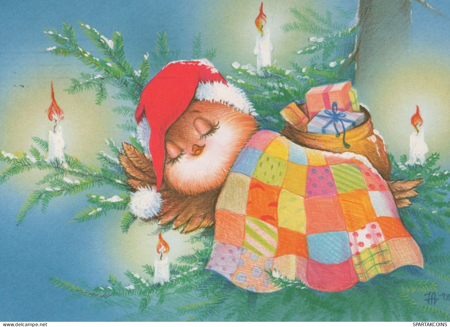 Buon Anno Natale Vintage Cartolina CPSM #PBM471.IT - Nouvel An
