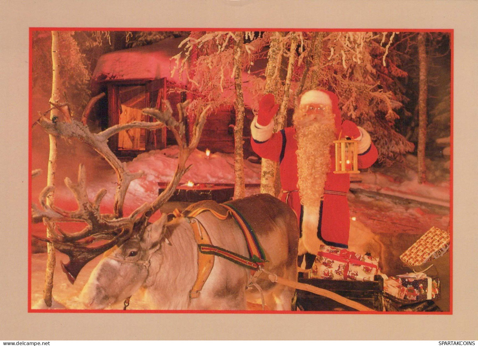 BABBO NATALE Buon Anno Natale Vintage Cartolina CPSM #PBB186.IT - Kerstman