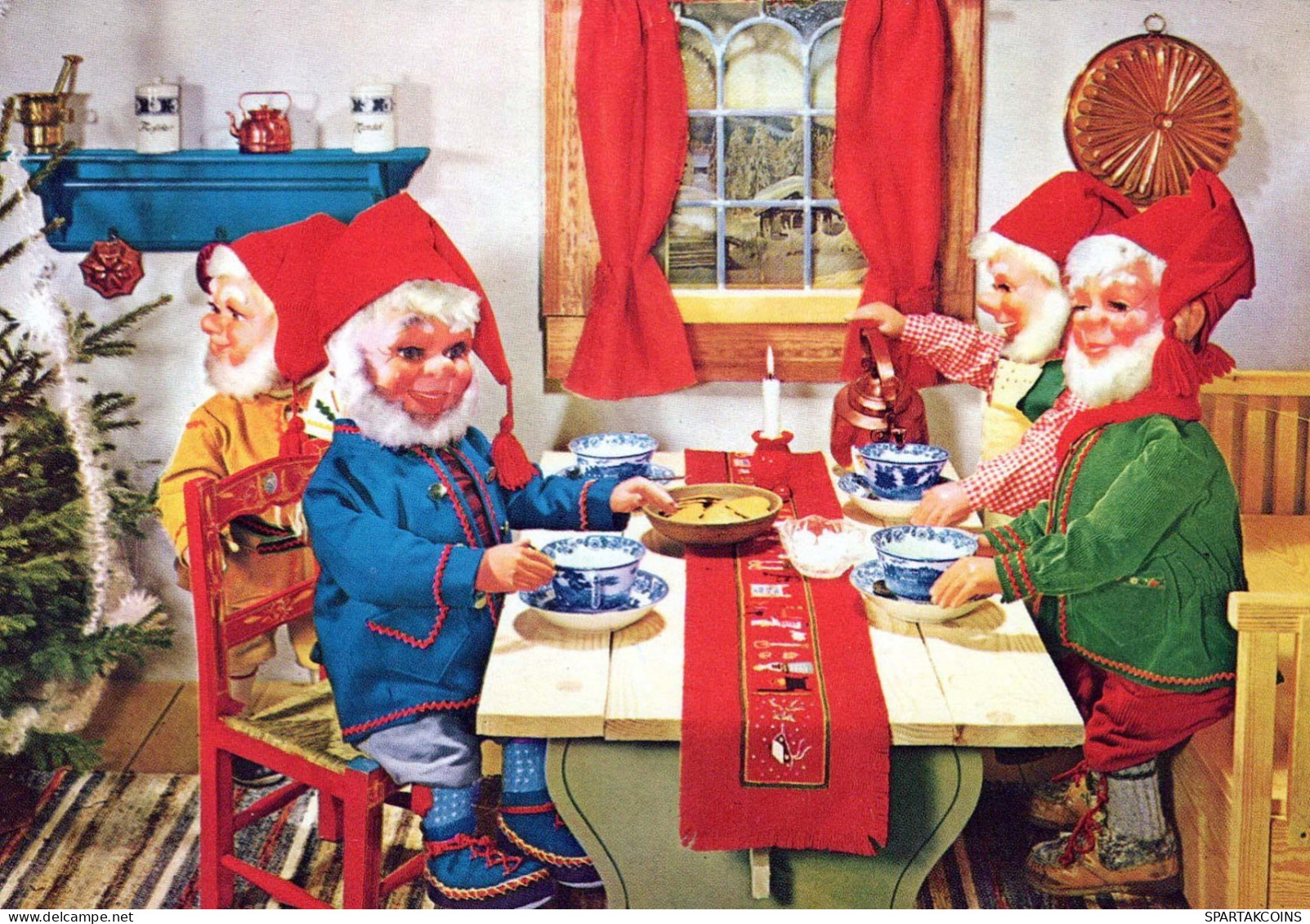 Buon Anno Natale GNOME Vintage Cartolina CPSM #PBA987.IT - New Year