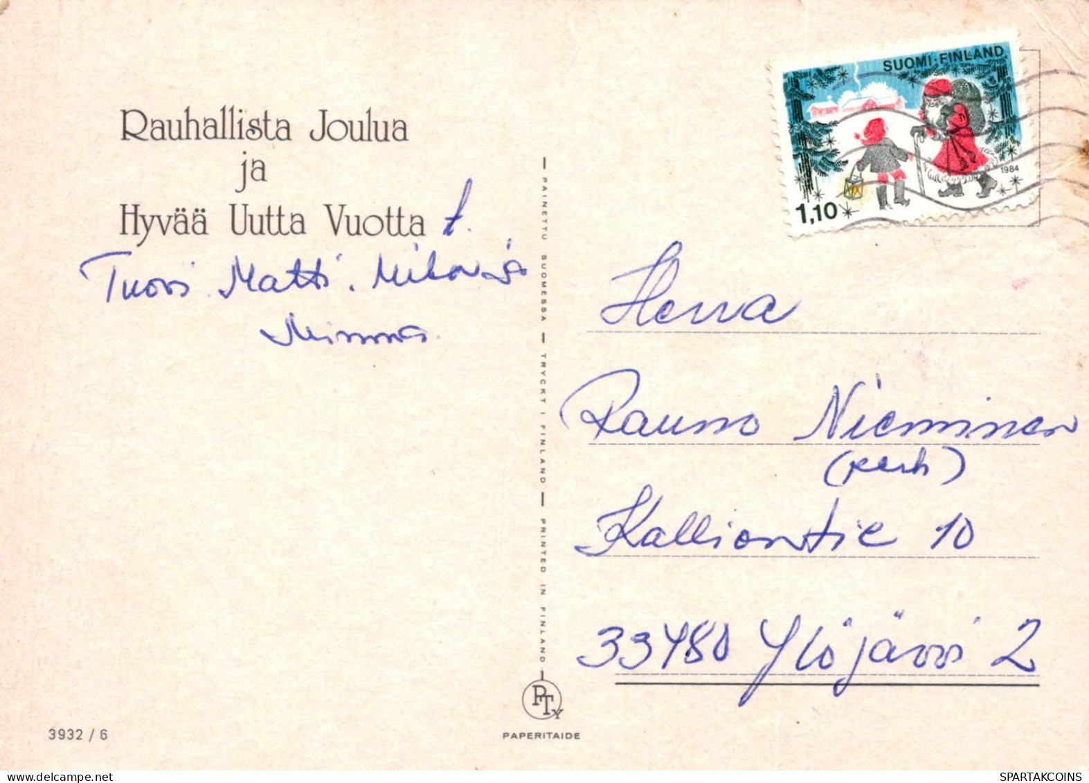 Buon Anno Natale CANDELA Vintage Cartolina CPSM #PAZ235.IT - Nieuwjaar