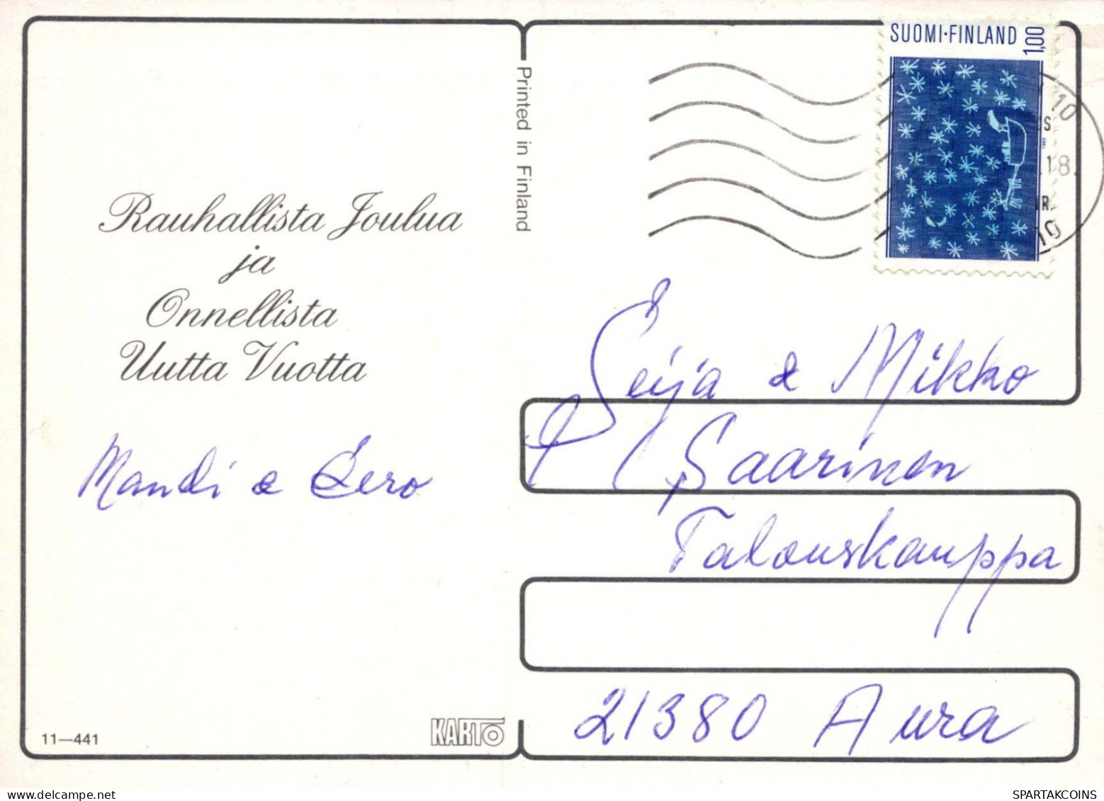 Buon Anno Natale CHIESA Vintage Cartolina CPSM #PAY436.IT - Anno Nuovo