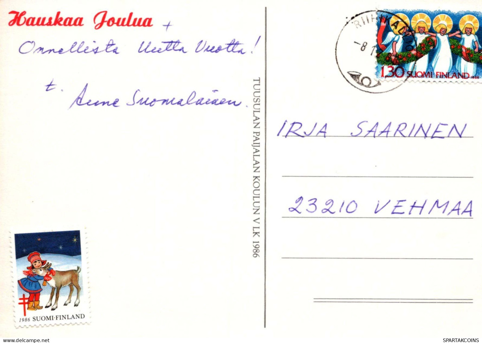 Buon Anno Natale GNOME Vintage Cartolina CPSM #PAY573.IT - New Year