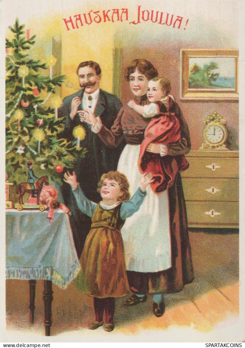 Buon Anno Natale BAMBINO Vintage Cartolina CPSM #PAY122.IT - Anno Nuovo