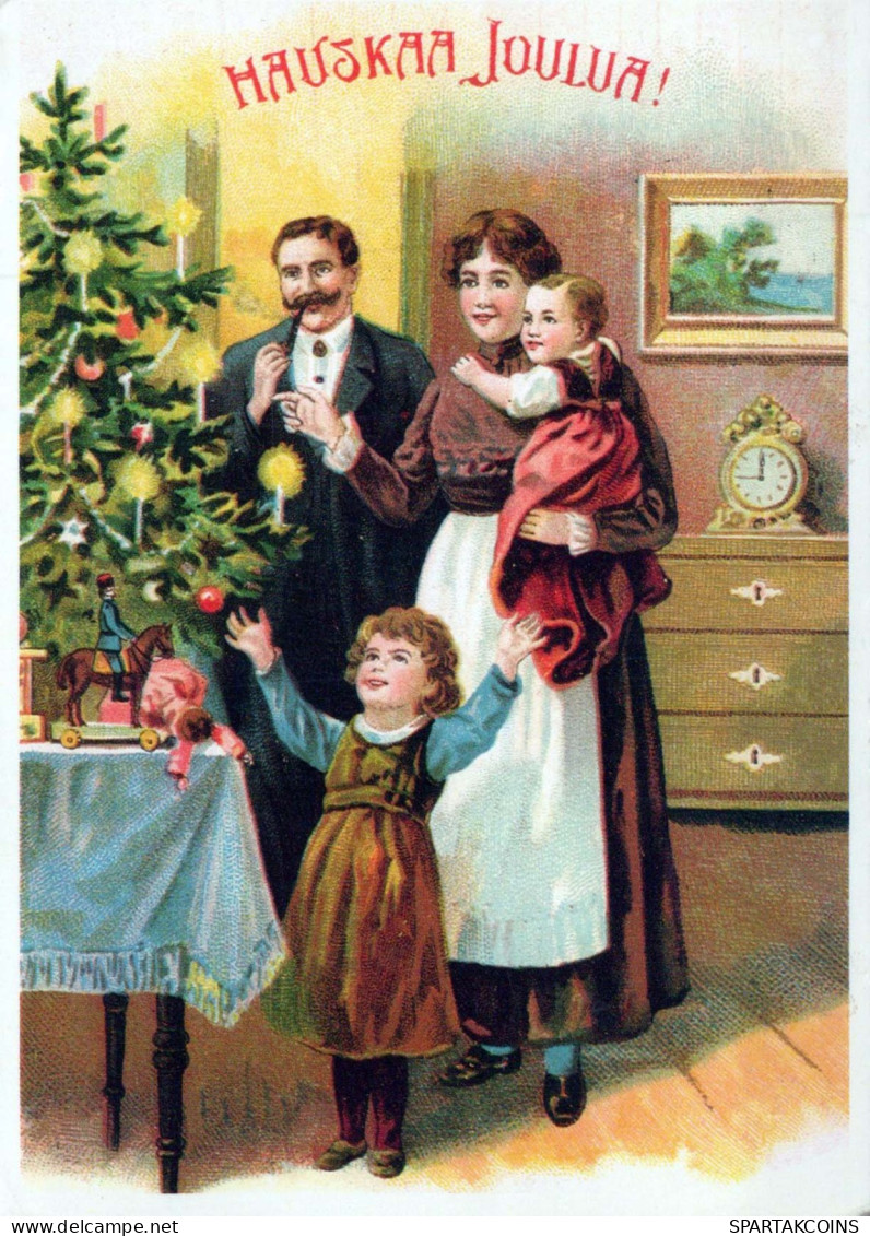 Buon Anno Natale BAMBINO Vintage Cartolina CPSM #PAY122.IT - Neujahr