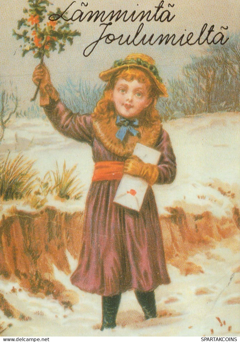 Buon Anno Natale BAMBINO Vintage Cartolina CPSM #PAY187.IT - Neujahr