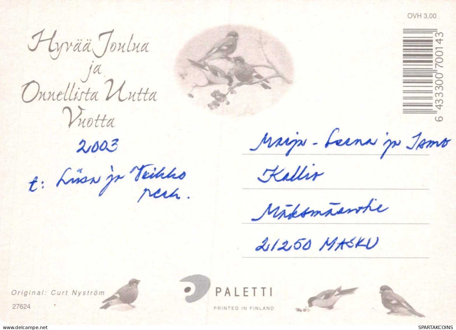 Buon Anno Natale Vintage Cartolina CPSM #PAW612.IT - Nieuwjaar