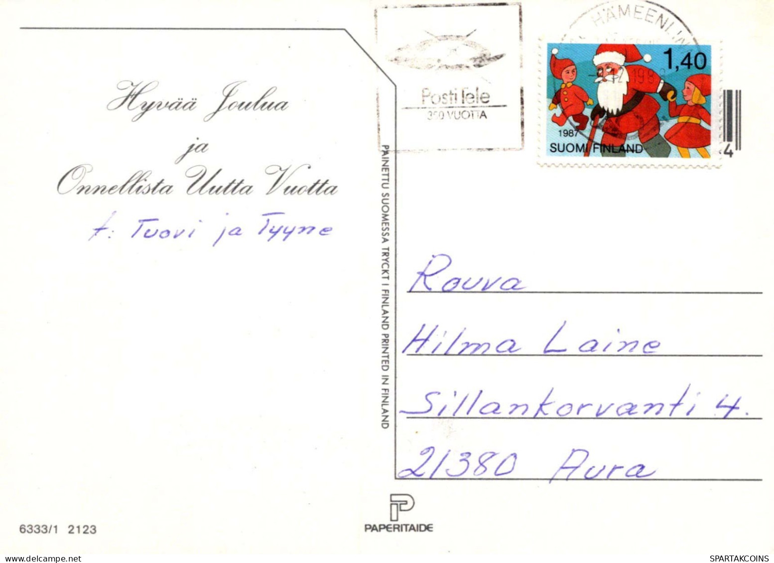 Buon Anno Natale CANDELA Vintage Cartolina CPSM #PAW180.IT - New Year