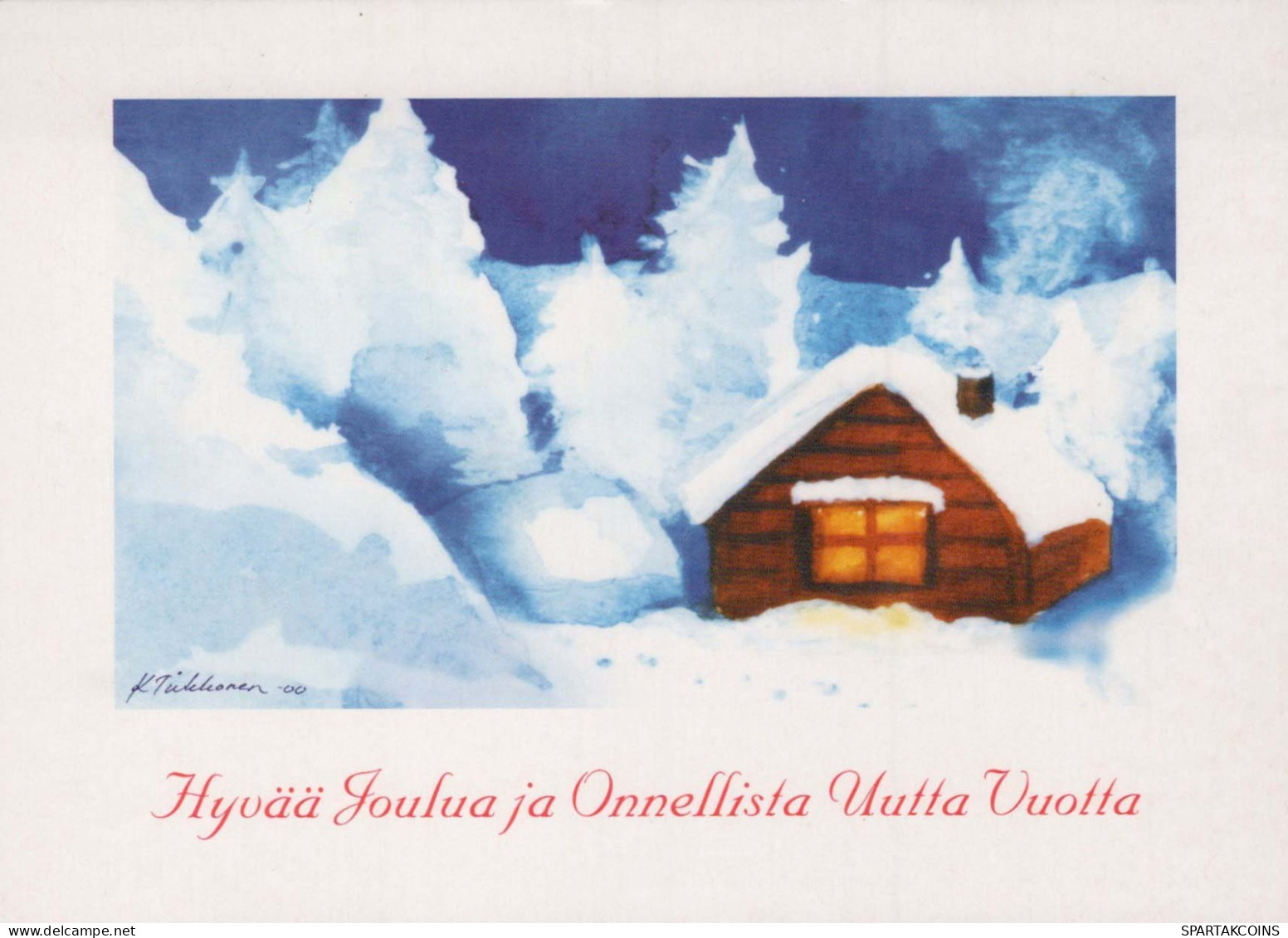 Buon Anno Natale Vintage Cartolina CPSM #PAV633.IT - Neujahr