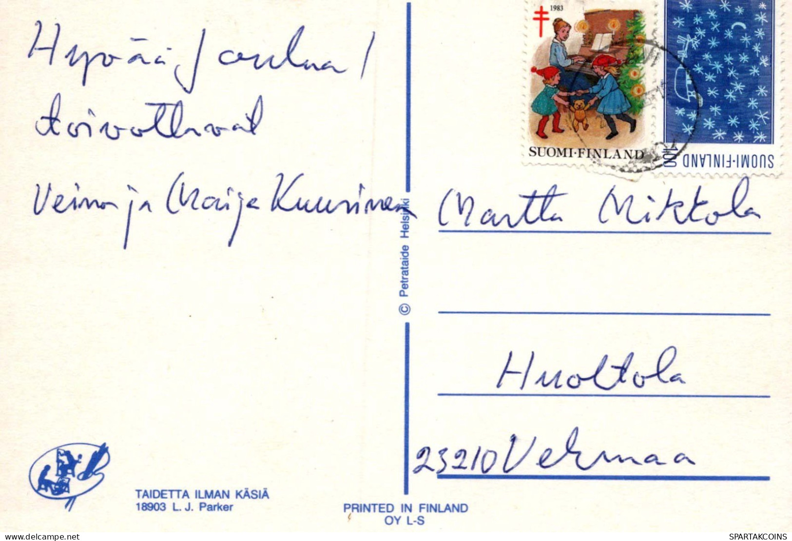 Buon Anno Natale Vintage Cartolina CPSM #PAV757.IT - Neujahr