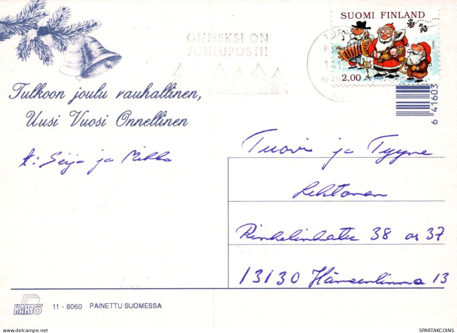 Buon Anno Natale CANDELA Vintage Cartolina CPSM #PAV453.IT - Anno Nuovo