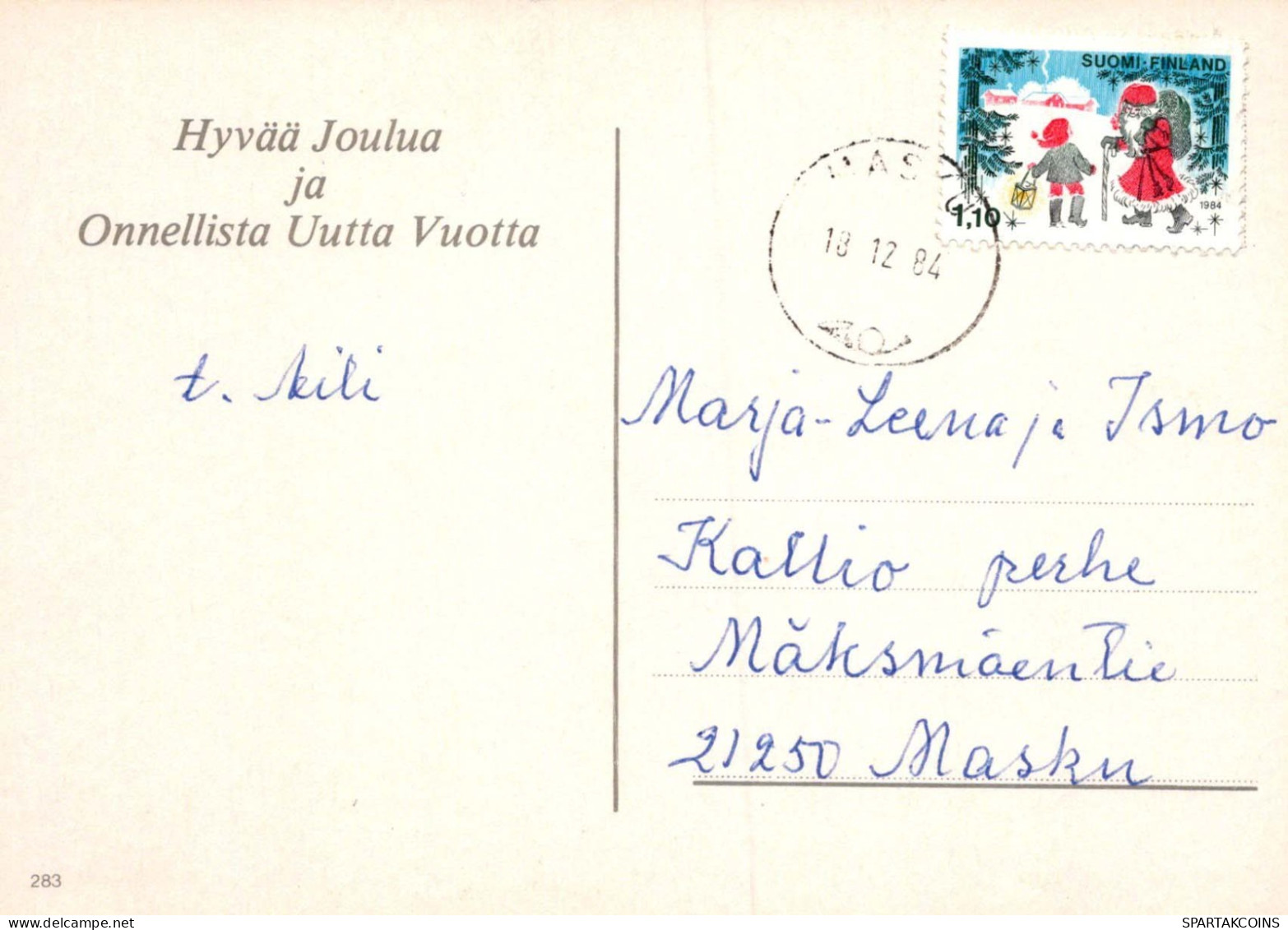 Buon Anno Natale CANDELA Vintage Cartolina CPSM #PAV329.IT - Anno Nuovo