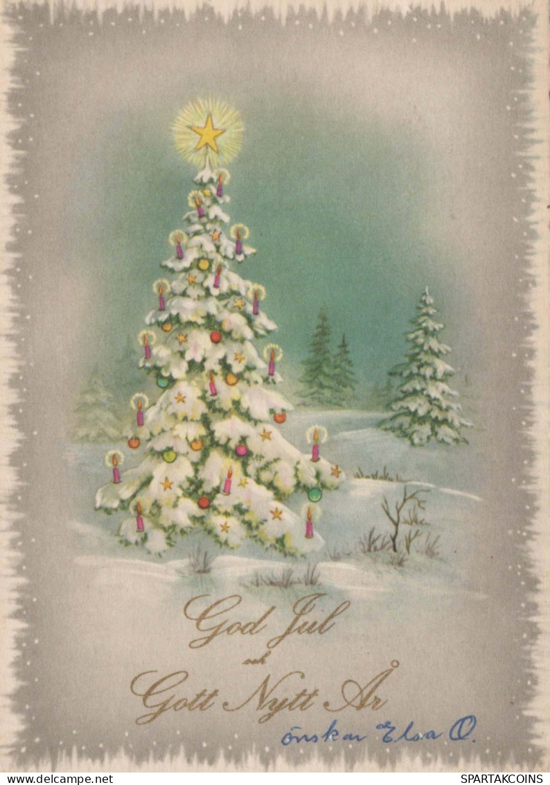 Buon Anno Natale Vintage Cartolina CPSM #PAV205.IT - Nouvel An