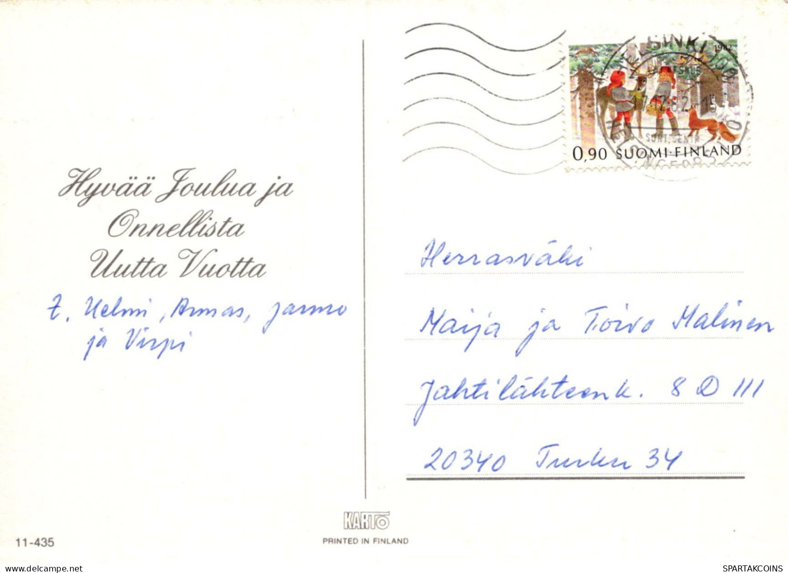 BABBO NATALE Buon Anno Natale Vintage Cartolina CPSM #PAU606.IT - Kerstman