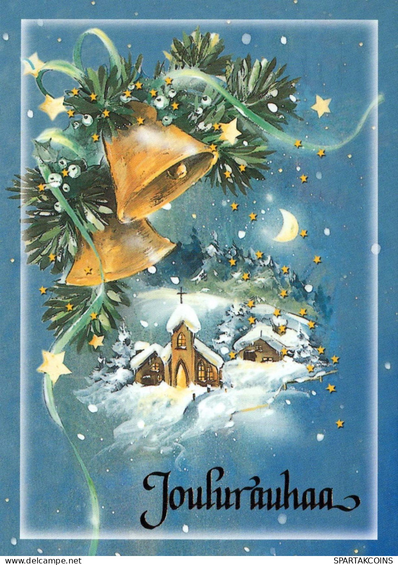 Buon Anno Natale BELL Vintage Cartolina CPSM #PAT265.IT - Nieuwjaar