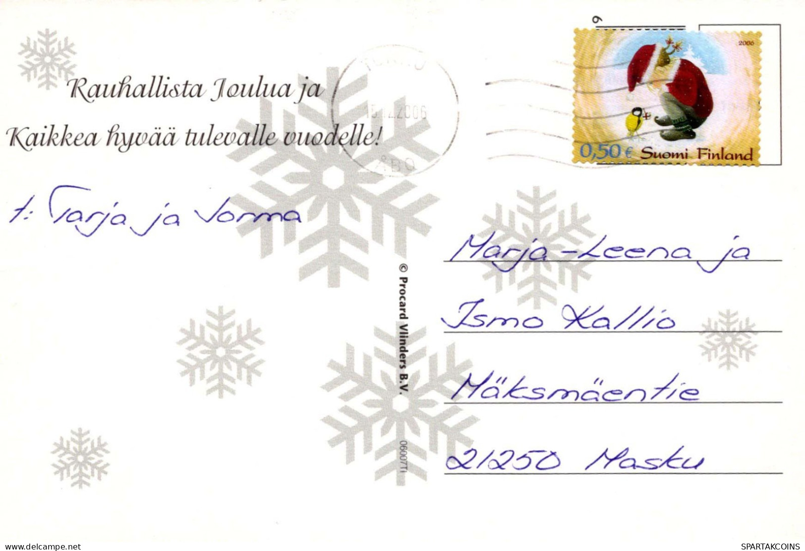 Buon Anno Natale Vintage Cartolina CPSM #PAT329.IT - Nieuwjaar