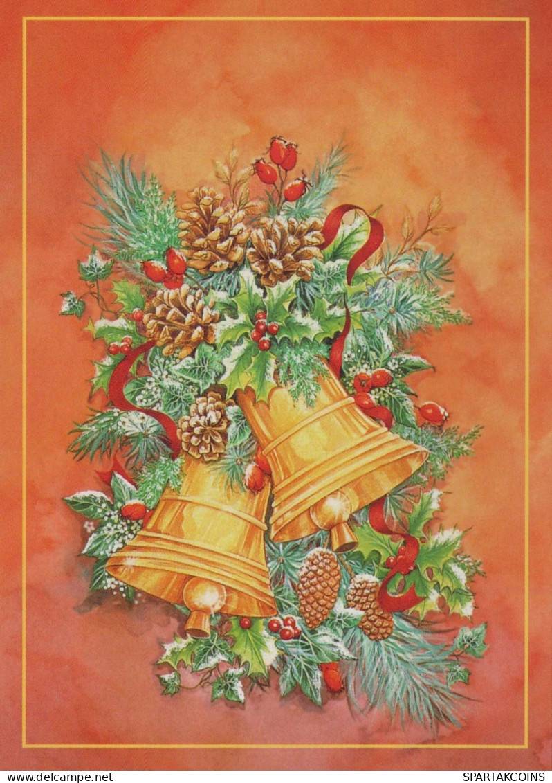 Buon Anno Natale BELL Vintage Cartolina CPSM #PAT514.IT - New Year