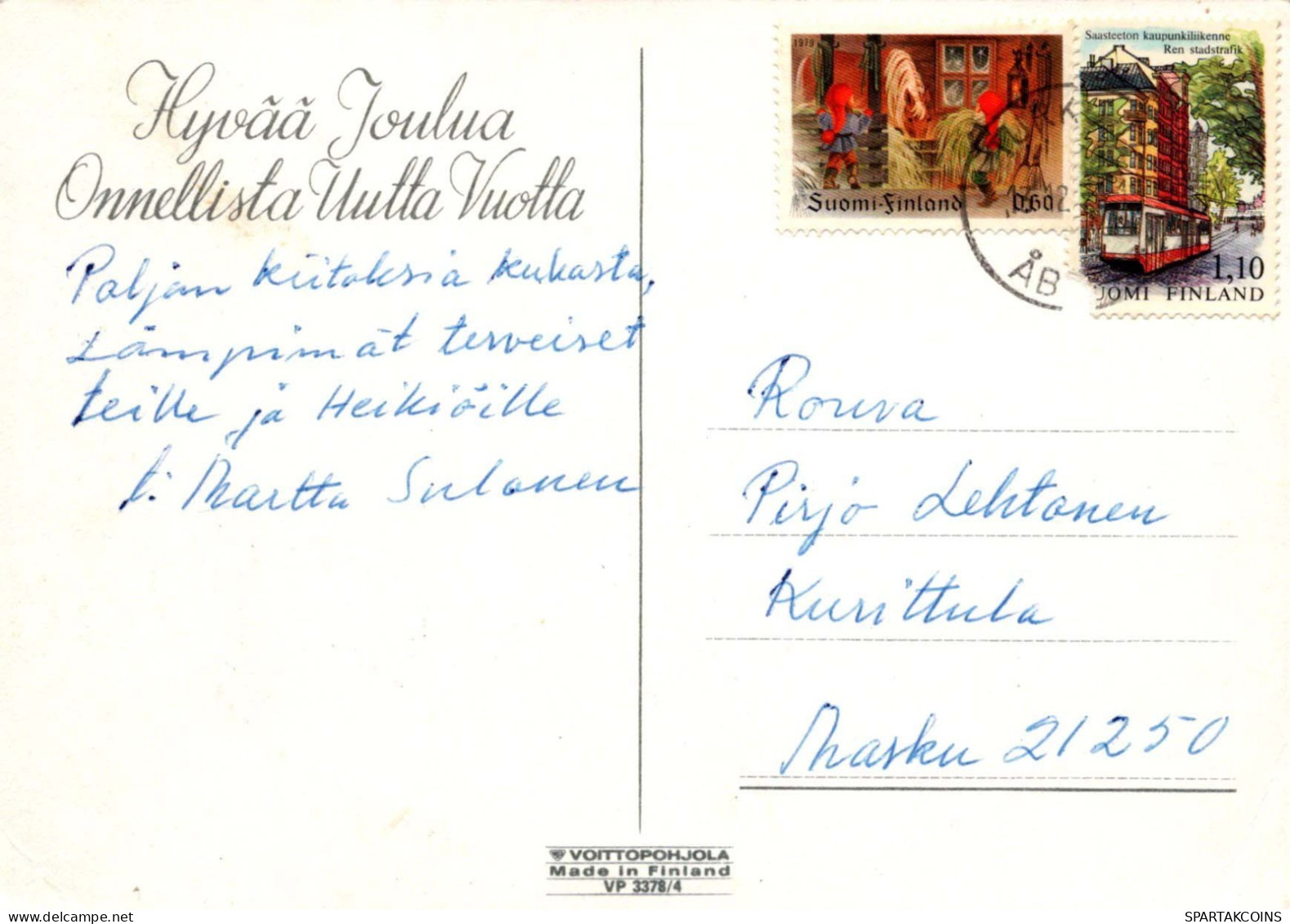 Buon Anno Natale Vintage Cartolina CPSM #PAT201.IT - Neujahr