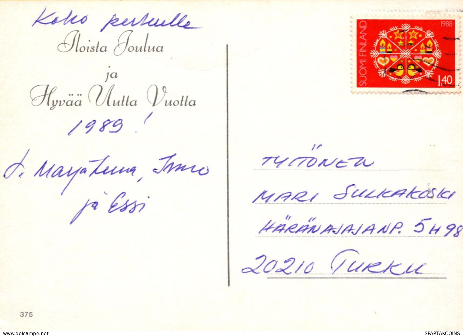 Buon Anno Natale BAMBINO Vintage Cartolina CPSM #PAS891.IT - New Year