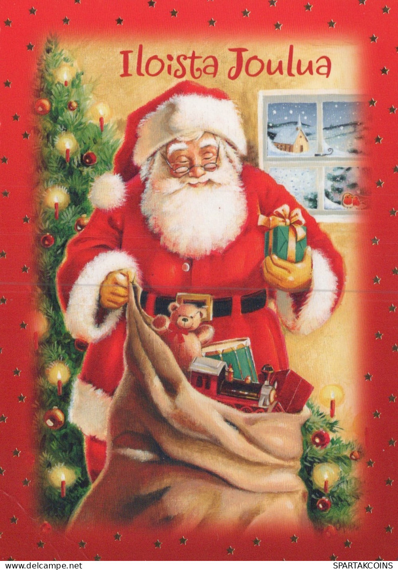 BABBO NATALE Natale Vintage Cartolina CPSM #PAK840.IT - Santa Claus