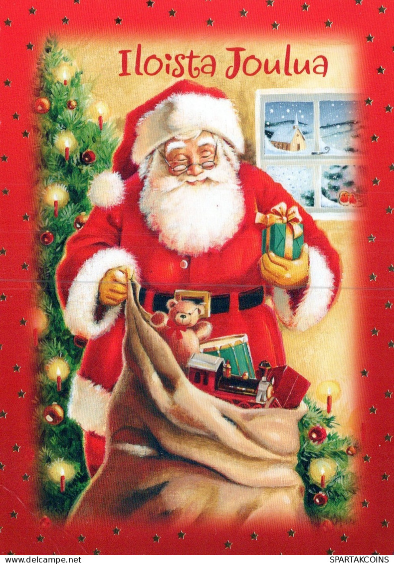 BABBO NATALE Natale Vintage Cartolina CPSM #PAK840.IT - Santa Claus