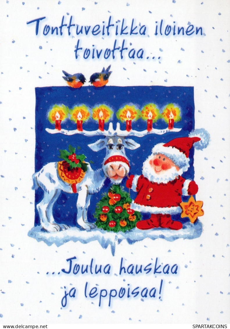 BABBO NATALE Natale Vintage Cartolina CPSM #PAJ944.IT - Kerstman