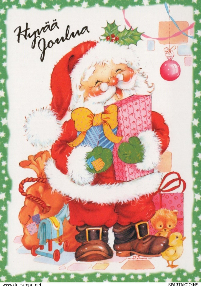 BABBO NATALE Natale Vintage Cartolina CPSM #PAJ530.IT - Kerstman