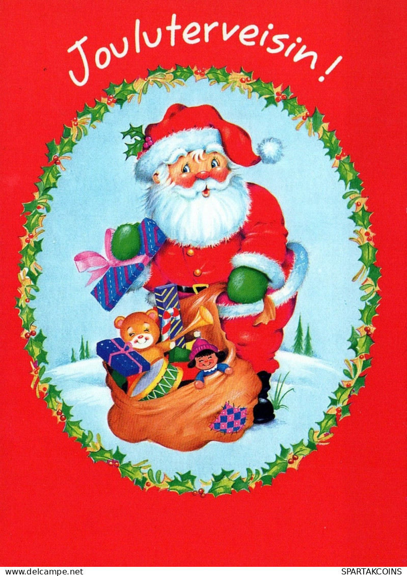 BABBO NATALE Natale Vintage Cartolina CPSM #PAJ666.IT - Santa Claus