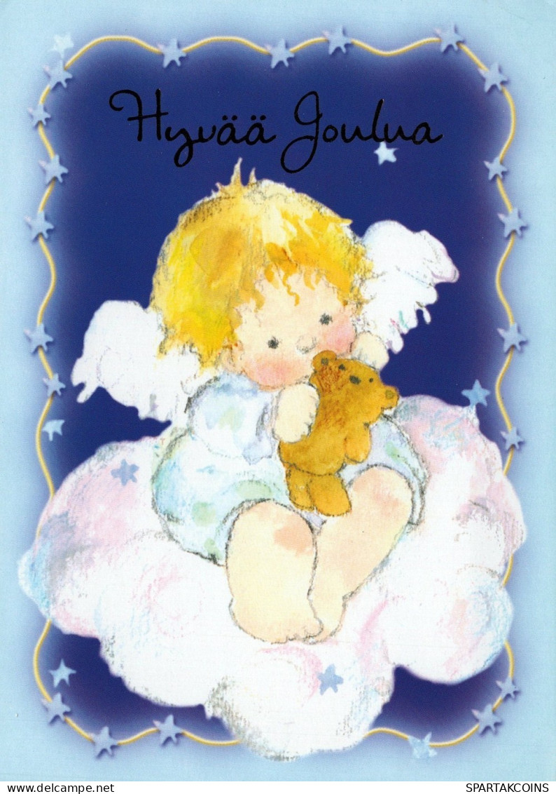 ANGELO Buon Anno Natale Vintage Cartolina CPSM #PAJ334.IT - Angels