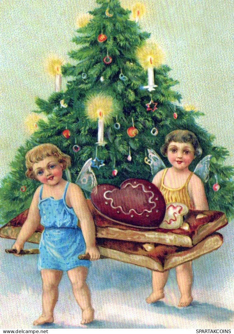 ANGELO Buon Anno Natale Vintage Cartolina CPSM #PAH879.IT - Angels
