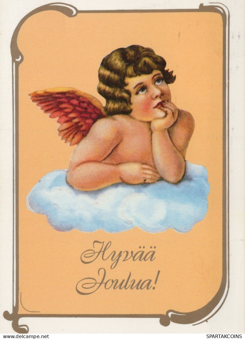 ANGELO Buon Anno Natale Vintage Cartolina CPSM #PAH697.IT - Anges