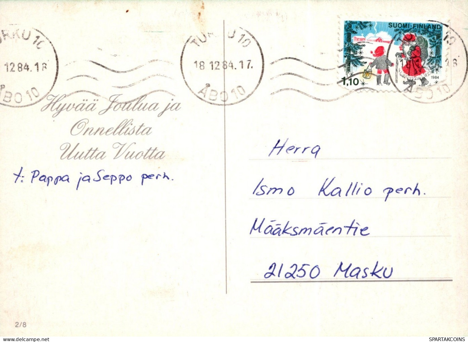 ANGELO Buon Anno Natale Vintage Cartolina CPSM #PAH637.IT - Engel