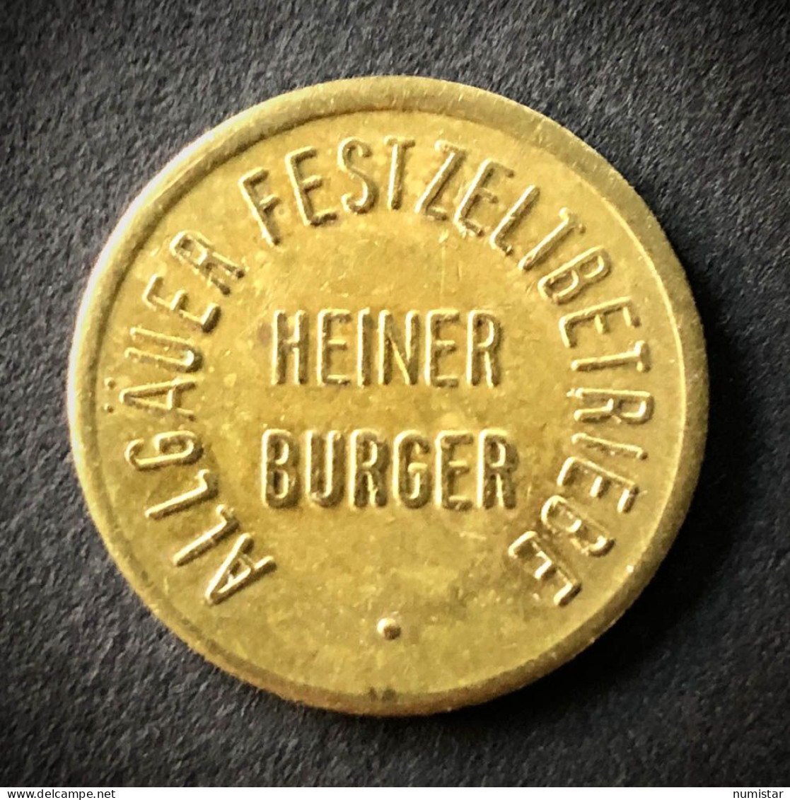 Biermarke , Allgäuer Festzeltbetriebe Heiner Burger , Gut Für 1 Liter Bier , Token - Otros & Sin Clasificación