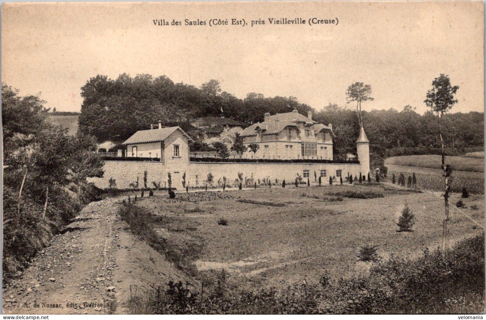 S16463  Cpa 23 Villa Des Saules, Près Vieilleville - Autres & Non Classés