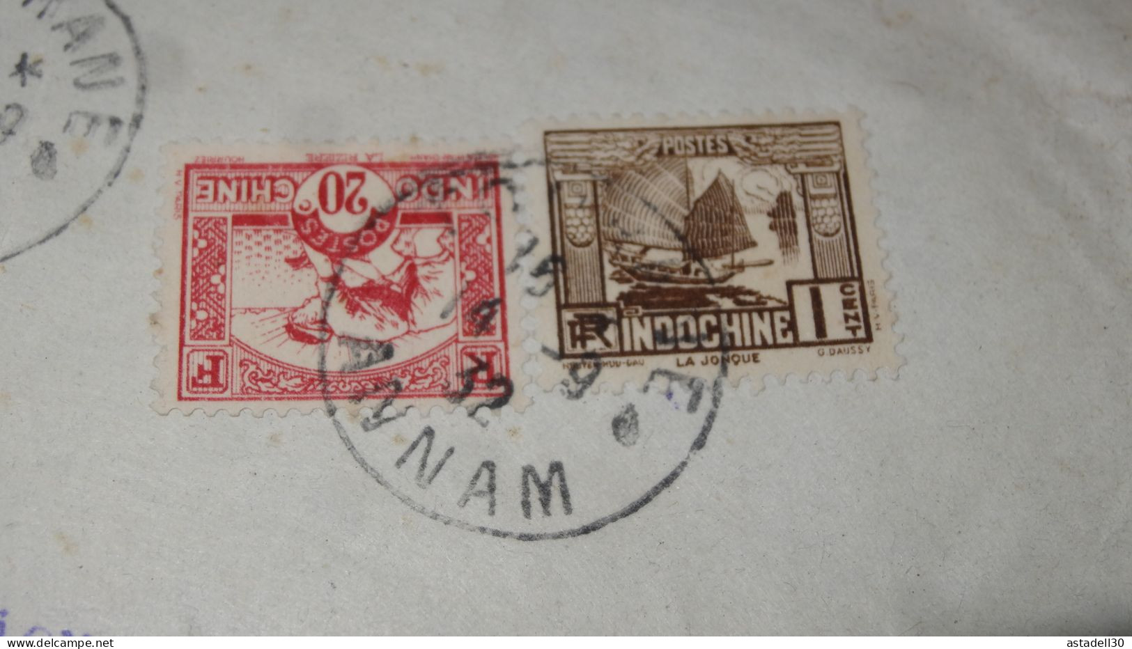 VIETNAM - INDOCHINE, TOURANE 1932, Recommandé ............BOITE1.......... 510 - Cartas & Documentos
