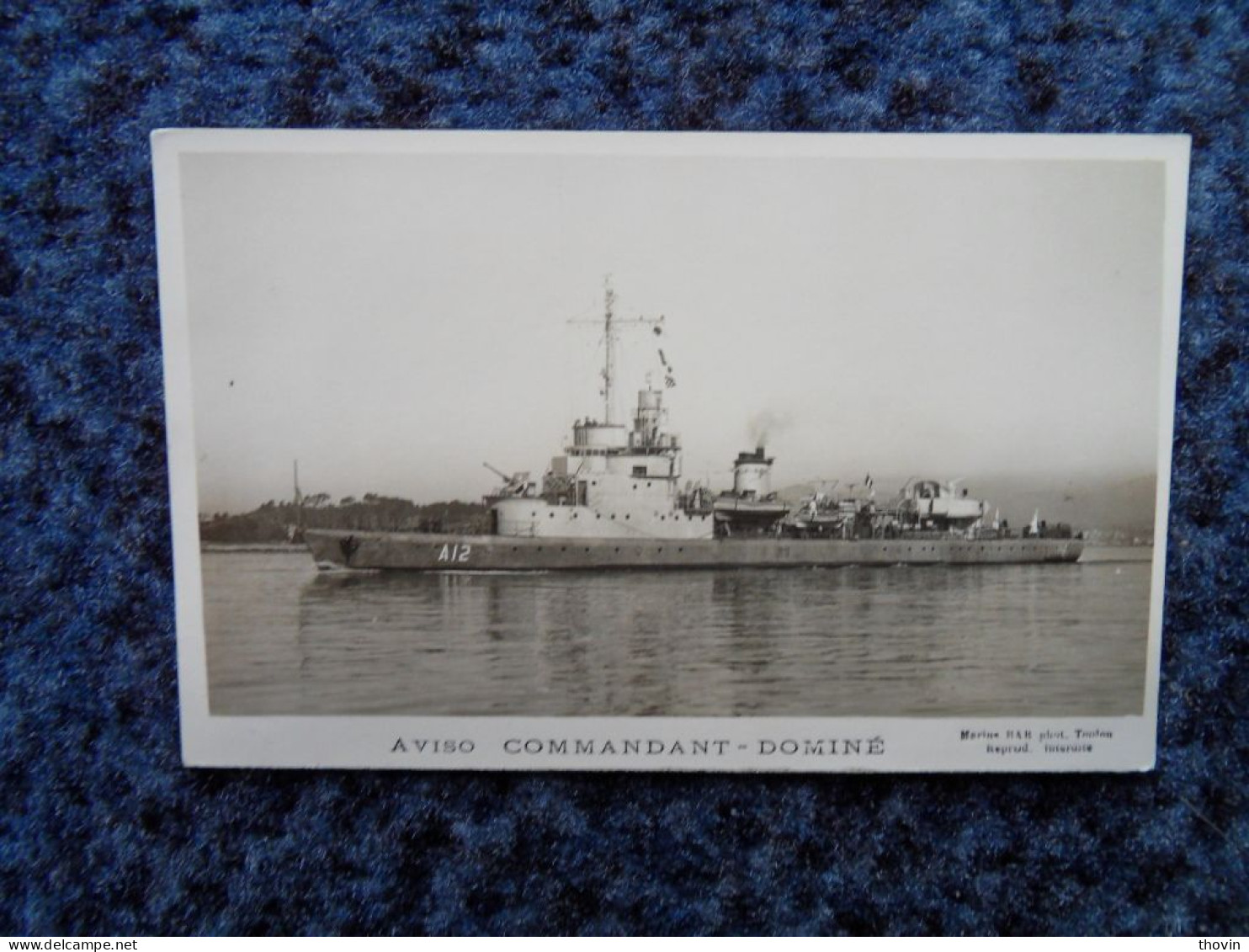 KB11/1267-Aviso Commandant Dominé - Warships