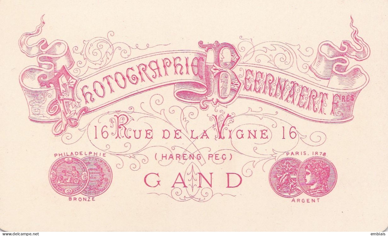 GAND - Photo CDV D'une Religieuse, Sœur Par Le Photographe BERRNAERT Frères, Gand - Photographie Inaltérable - Antiche (ante 1900)